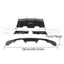 Load image into Gallery viewer, BMW M3/M4 (F80 F82 F83) CARBON FIBRE DIFFUSER - PS STYLE
