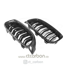 Load image into Gallery viewer, BMW M3/M4 (F80 F82 F83) CARBON FIBRE GRILLES
