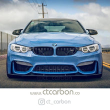 Load image into Gallery viewer, BMW M3/M4 (F80 F82 F83) UPPER FRONT CARBON FIBRE CANARDS
