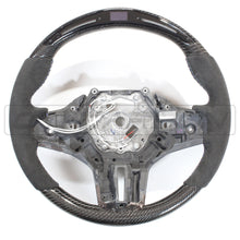 Load image into Gallery viewer, BMW Gxx M2,M3,M4 1,2,3,4 SERIES CARBON FIBRE / ALCANTARA LED STEERING WHEEL

