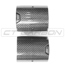 Load image into Gallery viewer, BMW F40/F44 135i &amp; 235i CARBON FIBRE EXHAUST TIPS - BLACK (SET OF 2)
