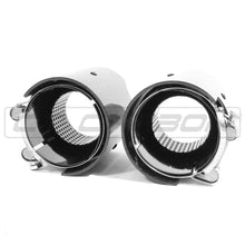 Load image into Gallery viewer, BMW F40/F44 135i &amp; 235i CARBON FIBRE EXHAUST TIPS - BLACK (SET OF 2)
