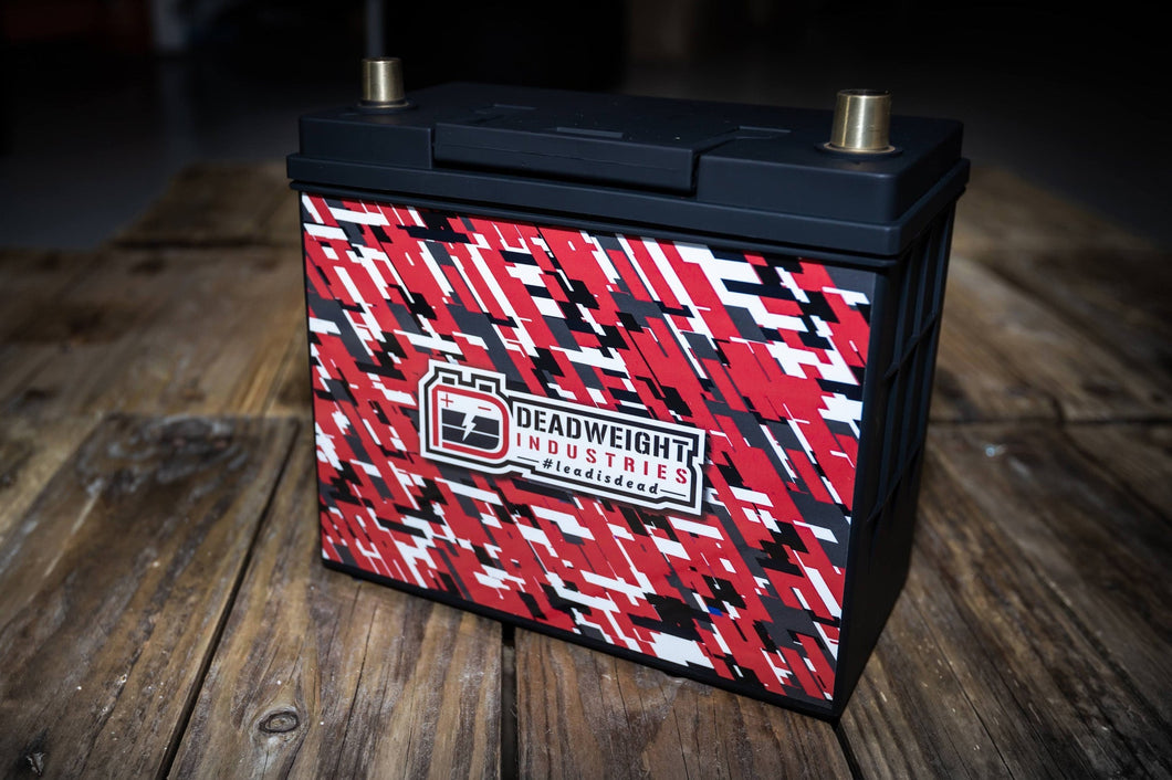 Deadweight Industries Touge 500 12V LiFePO4 Lightweight Lithium Car Battery - 650 CCA, 60Ah PbEq, 3.8kg - OEM Drop-In for JDM & European Cars - Road/Track/Motorsport - UK
