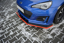 Load image into Gallery viewer, Maxton Design - FRONT SPLITTER (BLACK &amp; RED) V.4 SUBARU BRZ FACELIFT 2017-2020
