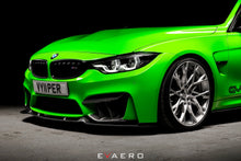 Load image into Gallery viewer, Evaero Carbon Fibre (Carbon Fiber) Full Aero Body Kit for BMW M3 F80 Saloon/Sedan 2014–2018 – Front Splitter, Bumper Vents, Rear Diffuser with Winglets &amp; Rear Boot Spoiler
