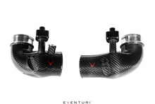 Load image into Gallery viewer, Eventuri Gloss Carbon Fibre Turbo Inlets - BMW G90 | G99 M5
