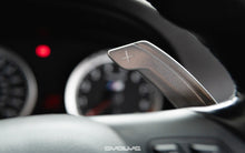 Load image into Gallery viewer, Evolve T-6061 Aluminium Billet Paddle Shifters for BMW M3 E90 E92 E93 - Extended Full Replacement, OEM Control Unit, Anodised Black or Titanium - Fits M Performance Steering Wheel
