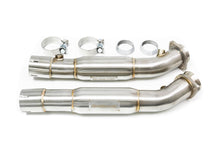 Load image into Gallery viewer, Evolve Primary Cat Delete/Test Pipes (Decat) for BMW M3 E90 E92 E93 E9X S65 – Fits OEM X-Pipe, Slip-On Clamp – Track/Off-Road Use
