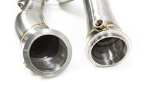 Load image into Gallery viewer, Evolve Catless/Decat Turbo Downpipes 3.5" – BMW S58 G80/G81 M3, G82/G83 M4, G87 M2 – 304 Stainless, TIG Welded – Track/Off-Road Use Only
