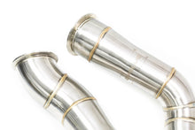 Load image into Gallery viewer, Evolve S58 Catless/Decat Turbo Downpipes for BMW G80 G81 M3, G82 G83 M4, G87 M2 - 3.5in 304 Stainless, TIG Welded, Back Purged - Non CEL with Leib CAN MIL Delete-R
