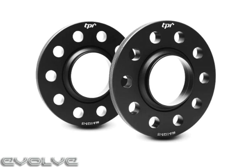 BMW M3 E90/E92/E93 (E9X) Hub-Centric Wheel Spacer Kit by Evolve - 15mm Front, 12mm Rear - Extended Bolts Included - Flush Fitment