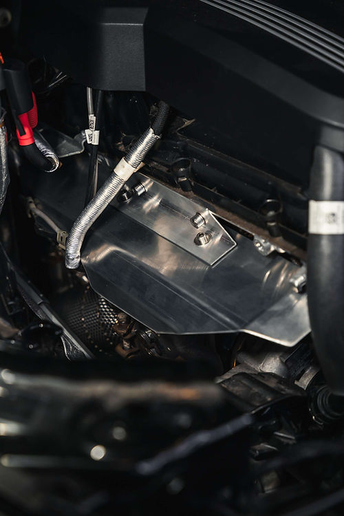 BMW B58 Gen 2 6-Port Turbo Heat Shield - 2mm Full Coverage Intake Thermal Shield, Reduces IAT, Bolt-On Kit with Hardware