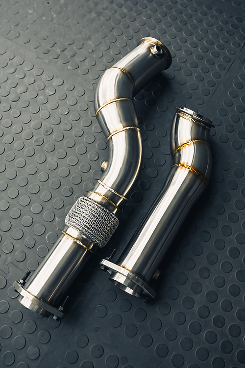 BMW G8x M3/M4 S58 Decat/Catless Downpipes – High-Flow Stainless Steel, Bolt-On Fit for G80 G81 G82 G83 – Performance Exhaust Upgrade