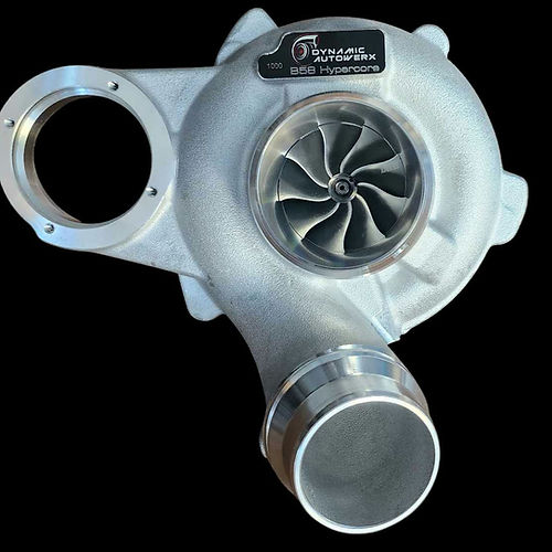 DAW Hypercore Supercore Replacement Turbocharger - Direct-Fit Stock-Frame CHRA Hybrid Turbo, Plug & Play Drop-In, Stock-Location, Fits Factory Exhaust Housing & Intake, CNC Milled Compressor, GTX 9-Blade Turbine, Supports 500-600 HP