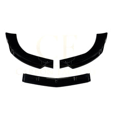 Load image into Gallery viewer, V Style Gloss Black Front Splitter for Mercedes Benz W204 C Class AMG Model 08-10
