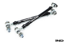 Load image into Gallery viewer, Fall-Line Motorsports Adjustable Rear Toe Arm Set for BMW E9X M3 (E90/E92/E93) &amp; E82 1M – Clamp-Style Toe Links with Eccentric Lockout Washers, Track Width Adjustment – Made in USA
