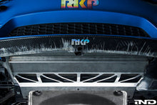 Load image into Gallery viewer, Fall-Line Motorsports Oil Cooler Guard V2 - Stainless Steel Protector for BMW F80 M3, F82 M4 &amp; F87 M2 Competition (M2C) / M2 CS (S55) - Bolt-On Underbody Oil Cooler Shield
