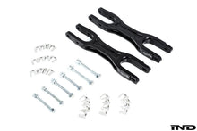 Load image into Gallery viewer, Fall-Line Motorsports Adjustable Rear Camber Arms + Shim Set - Billet CNC Lower Control Arms for BMW G8X/F8X M3/M4 &amp; E9X M3 (True Rear Coilover Conversion Only)
