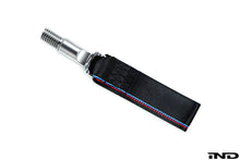 Load image into Gallery viewer, Fall-Line Motorsports BMW G8X Front Tow Strap – G87 M2, G80 M3, G82/G83 M4 – Screw-In Tow Hook Recovery Loop, CNC Stainless, Track-Ready – Black, Red, Tri-Colour, Limited Purple
