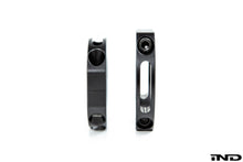 Load image into Gallery viewer, Fall-Line Motorsports Harness Collar Set for 1.75 in OD (1-3/4 in, 44.45 mm) Roll Bars/Roll Cages - Racing Harness Strap Guides Clamps - Black Anodized Aluminum - Set of 2 - Made in USA
