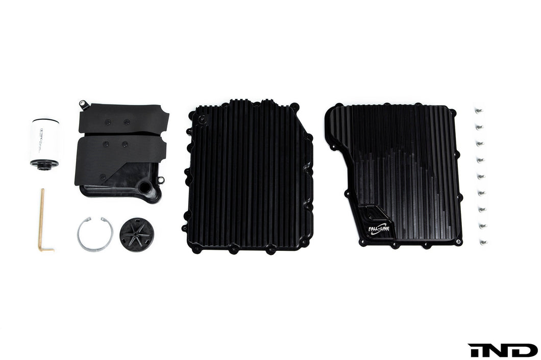 Fall-Line Motorsports BMW DCT Track Package – CNC 6061-T6 Aluminium Baffled Oil Pan + Finned Hydraulics Cover, Increased Capacity & Cooling, AN Ports – Fits E82/E88 135i, E9X 335i/335is/M3, F8X M2/M3/M4, F10 M5, F06/F12/F13 M6, Z4 E89