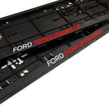 Load image into Gallery viewer, Ford Performance Number Plate Surrounds – Multi-Colour Logo | Sold as a Pair
