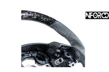 Load image into Gallery viewer, BMW F Series Forged Carbon Fibre Flat Bottom Steering Wheel Rim, M Style Perforated Leather, Fits F20 F21 F22 F23 F30 F31 F34 F35 F32 F33 - Direct Replacement
