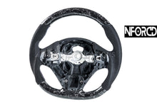Load image into Gallery viewer, BMW F-Series Forged Carbon Fibre &amp; Suede Flat-Bottom Steering Wheel (F20 F21 F22 F23 F30 F31 F34 F35 F32 F33) – M Sport Style, Direct Replacement, Retains OEM Airbag/Buttons, Paddle Shift Compatible
