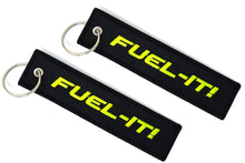 Load image into Gallery viewer, Fuel-It! Embroidered "Flight" Keychain Keyring, Double-Sided Key Tag, Official Accessory for Keys
