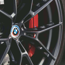 Load image into Gallery viewer, Genuine BMW M Performance 50 Years of M Wheel Centre Caps 56mm (5x112) - OEM Set of 4 Hub Caps/Wheel Badges - Part 36125A57484
