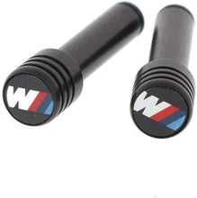 Load image into Gallery viewer, Genuine BMW M Performance Door Lock Pins (Set of 2) - Black Anodised Aluminium with M Logo - OEM Interior Upgrade - Fits BMW 1 2 3 4 5 6 7 8 Series, X1-X7, Z3/Z4, i3/i4/i8 (E/F/G Series)

