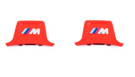 Genuine BMW M Performance Rear Brake Caliper Retaining/Spring Clip Set with M Logo (Black or Red) - OEM Pair for M Sport & M Performance Brakes - Fits G87 M2, G80/G82 M3/M4, F90 M5, G05 X5, G06 X6, G07 X7
