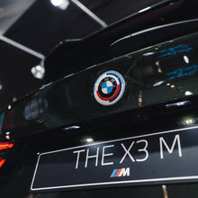 Load image into Gallery viewer, Genuine OEM BMW M Performance Heritage 50 Years Badge Set - Front Bonnet/Hood &amp; Rear Boot/Trunk Roundel Emblems (50 Jahre BMW M)
