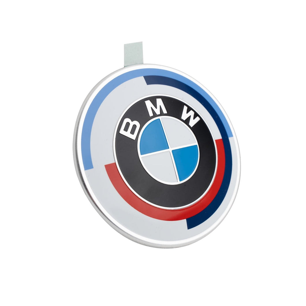 Genuine OEM BMW M Performance Heritage 50 Years Badge Set - Front Bonnet/Hood & Rear Boot/Trunk Roundel Emblems (50 Jahre BMW M)
