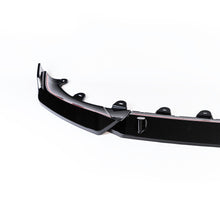 Load image into Gallery viewer, Gloss Black Competition Style Front Splitter / Lip Spoiler for BMW iX3 M Sport, X3 LCI G01 &amp; X4 LCI G02 (2021+) - 3-Piece ABS
