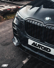 Load image into Gallery viewer, Gloss Black Front Splitter Lip Spoiler Kit with Winglets for BMW X7 (G07) M Sport 2018+ | Paint Code 668 Competition Style
