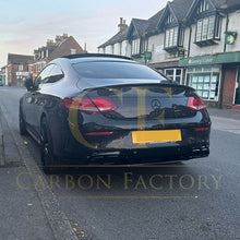 Load image into Gallery viewer, AMG Style Gloss Black Rear Diffuser &amp; Exhaust Tips for Mercedes Benz W205 C Class &amp; C63 Coupe 15-21
