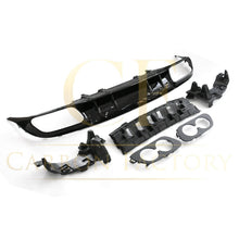 Load image into Gallery viewer, C43 Style Gloss Black Rear Diffuser &amp; Exhaust Tips for Mercedes Benz W205 C Class &amp; C63 Coupe 15-21
