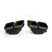 Load image into Gallery viewer, CF Style Gloss Black Rear Diffuser &amp; Exhaust Tips for Mercedes Benz W205 C Class 15-21

