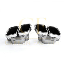Load image into Gallery viewer, CF Style Gloss Black Rear Diffuser &amp; Exhaust Tips for Mercedes Benz W205 C Class 15-21
