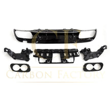 Load image into Gallery viewer, CF Style Gloss Black Rear Diffuser &amp; Exhaust Tips for Mercedes Benz W205 C Class &amp; C63 Saloon &amp; Estate 15-21
