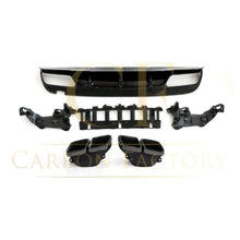 Load image into Gallery viewer, ED1 Style Gloss Black Rear Diffuser &amp; Exhaust Tips for Mercedes Benz W205 C Class &amp; C63 Saloon &amp; Estate 15-21
