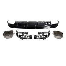 Load image into Gallery viewer, AMG Style Gloss Black Rear Diffuser &amp; Exhaust Tips for Mercedes Benz W117 CLA 16-18
