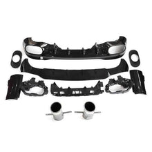 Load image into Gallery viewer, AMG Style Gloss Black Rear Diffuser &amp; Exhaust Tips for Mercedes Benz W118 CLA 19-25
