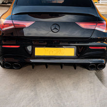 Load image into Gallery viewer, Brabus Style Gloss Black Rear Diffuser &amp; Exhaust Tips for Mercedes Benz W118 CLA 19-25
