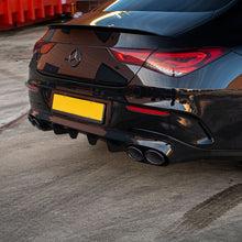 Load image into Gallery viewer, Brabus Style Gloss Black Rear Diffuser &amp; Exhaust Tips for Mercedes Benz W118 CLA 19-25
