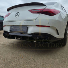 Load image into Gallery viewer, Brabus Style Gloss Black Rear Diffuser &amp; Exhaust Tips for Mercedes Benz W118 CLA 19-25
