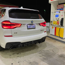 Load image into Gallery viewer, Competition Style Gloss Black Rear Diffuser for BMW G01 X3 18-21
