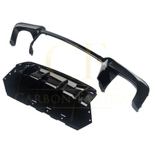 Load image into Gallery viewer, Competition Style Gloss Black Rear Diffuser Quad Exhaust for BMW F10 5 Series 10-17
