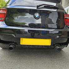 Load image into Gallery viewer, Gloss Black Rear Diffuser Dual Exhaust for BMW F20 1 Series Pre-LCI 12-14
